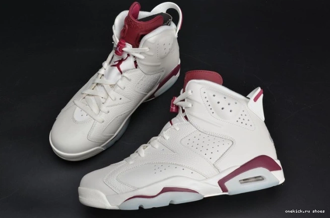 Cheap white Air Retro Jordan 384664-116 Maroon 6 0605